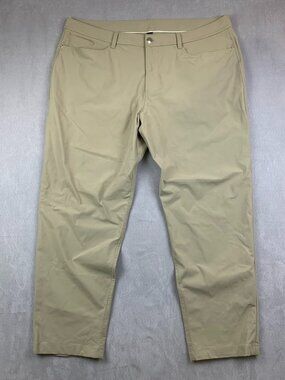 Lululemon Mens Pants 40 Beige Tan Chino ABC Classic-Fit Warpstreme M5AQHS 40x29